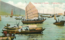 Singapore C-1910 Cargo Junks Sampans Harbor boats occupation Postcard 22-10612 picture