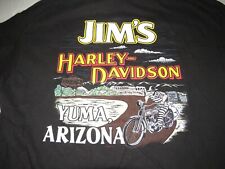Vintage Jim's Harley Davidson Motorcycles Yuma Arizona T Shirt Sz XL Biker Rider picture