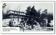 c1949 Greetings From Hobby Crest Family Haven Hamlin Lake Ludington MI Postcard picture