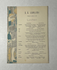 1939 SS Lurline Luncheon Menu - Matson Line picture