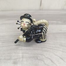 WhimsiClay Amy Lacombe Cat Trinket Box Top Hat Tuxedo Annaco Creations  picture