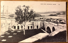 1952 RPPC: FORT KNOX vintage posted real photo postcard BUCKSPORT, MAINE picture