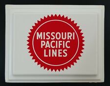 MISSOURI PACIFIC LINES Railroad Logo Plastic Display (4.75”x 3.75”) Model RR? picture