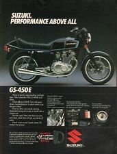 1982 Suzuki GS-450E - Vintage Motorcycle Ad picture