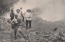 Vintage RPPC Postcard - Near the Boiling Lake in Dominica People picture