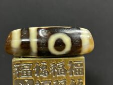 Ancient Tibetan DZI Beads Old Agate 2 Eye Totem Amulet Pendant GZI #6631 picture
