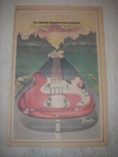 1973 Fender Precision Bass Guitar Ad - The world's favorite road machine picture