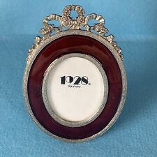 Vintage 1928 Jewelry Company PICTURE FRAME Victorian Style Deep Red Enamel NEW picture