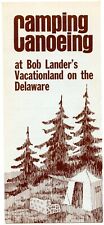 Vintage 1972 Brochure BOB LANDER'S Camping Canoeing Vacationland Narrowsburg NY picture