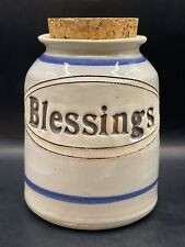 Blessings Dr Brophy's Word Jar Vintage 1981 Pottery Stash Florida picture