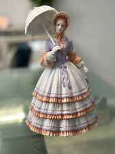 Lenox Figurine Springtime Promenade Girl White Dress Lavender picture