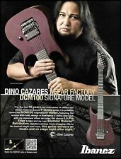 Fear Factory Dino Cazares Signature Ibanez DCM100 7-string guitar 2015 ad print picture