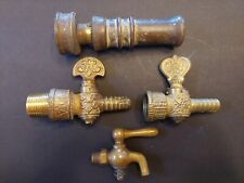 3 vintage decorative brass fittings and classic brass sprayer 1# 8 oz picture
