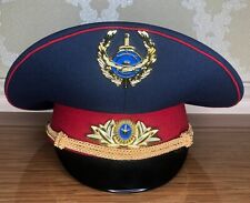 Kazakh Police Officer's Service Hat Cap Kazakhstan Brand New All Sizes 54-62 cm picture