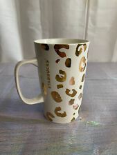 2015 Limited Edition Starbucks 16 fl oz Mug Cup Cheetah Leopard All Over Print picture