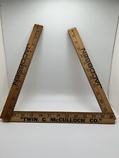 Vintage Jacobson Wooden Advertisement Yard Stick Twin C McCulloch Co. picture