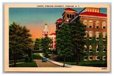 Syracuse, NY, Syracuse University, Campus View, Linen Postcard  picture