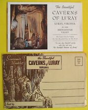 The Beautiful Caverns of Luray Vintage 1954 Souvenir Booklet & Envelope Virginia picture