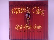 Motley Crue Programme Vince Neil Orig Vintage Girls Girls Girls World Tour 1989 picture