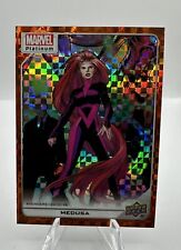 2023 Marvel Platinum ORANGE CHECKERS - Medusa #183  /33 picture