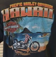 Harley Davidson-Pacific Honolulu Hawaii.,Men's,X- Large Double-Sided Shirt picture