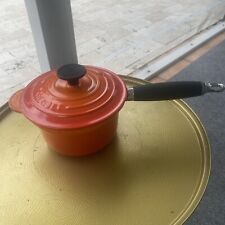 LE CREUSET Enamel Cast Iron Saucepan Phenolic Handle #16 - 1.25 US QT - Flame picture
