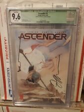 Ascender #1 Cgc Green Label 9.6 Singed By Jeff Lemire & Dustin Nguyen Coa... picture