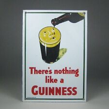 Guiness Premium Beer Sign Porcelain Enamel There is Nothing Like Face in Beer picture