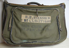 Vintage WWII US ARMY AIR FORCE B-4 Flyers Bag HINSON MFG Military Pilot Garment picture