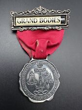 1917 ODD FELLOWS IOOF GRAND BODIES RUTLAND VERMONT MEDAL - K591 picture