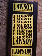 (Lot of 10) Vintage Lawson Hardware sticker decals (1990's stock) picture
