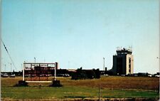 Hyannis Airport Mass Massachusetts Ma Control Tower Plastichrome Vtg Postcard picture