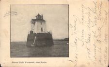 1906 Post Card Yarmouth Nova Scotia Lighthouse Beacon picture