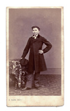 1880s 1890s Young Man In Coat CDV F. Rapeseed Company S Sallinger Coeln Cologne picture