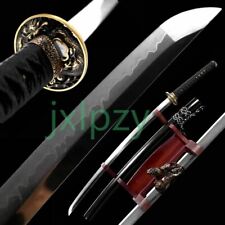 A Class Japanese Sword Samurai Katana T10 Steel Clay Tempered Blade Sharp Edge picture