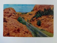 Granite Dells Prescott Arizona Highway 89A Vintage Postcard Speeding Car 1955 picture