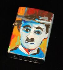 Vintage Rare Zippo 2002 Charlie Chaplin by Richard Wallich Oil Lighter Unfired picture