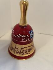 Vintage KB Sticker Limited Edition Christmas 1978 Glass Bell Painted picture