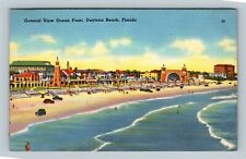 Daytona Beach FL, Bandshell, Tower Oceanfront Shops, Florida Vintage Postcard picture