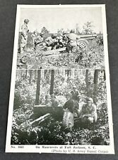 Vintage Postcard: ON MANEUVERS FORT JACKSON, SC ~RPPC U.S. ARMY SIGNAL CORPS picture