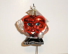 2003 MR. BE MINE HEART - OLD WORLD CHRISTMAS - BLOWN GLASS ORNAMENT NEW picture