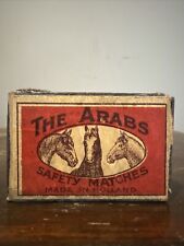 Antique Early 1900s The Arabs SAFETY MATCHES MATCH BOX - Made In Holland picture