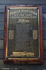 Rare Lg. LAKE SHORE MICHIGAN SOUTHERN RAILWAY 1869 1914 10