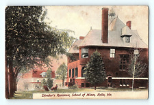 Director's Residence School of Mines Rolla Missouri 1907 Antique Postcard E3 picture