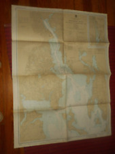 NOAA NAUTICAL CHART MAP PROVIDENCE RIVER & HEAD OF NARRAGANSETT BAY #13224 4'x3' picture