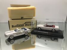 2-4-1-$$ BROOKLIN MODELS 1964 1/2 MUSTANG PACE CAR + MINICHAMPS 64 MUSTANG 1:43 picture