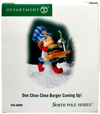One Choo-Choo Burger Coming Up Department 56 North Pole Series Accessory picture
