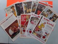 10 Lucky Strike & Camel Cigarette Ads 1940's and 50's picture