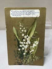 Postcard Lily Of The Valley Love Romance Posted Divided Back picture