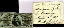 U.S. Counterfeit 25 Cents Fractional Currency - 1869 dated Paper Money - 25 - Co picture